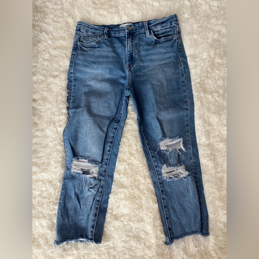 Flying Monkey High Rise Distressed Jeans